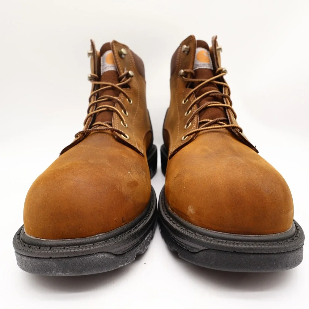 Carhartt Ironwood Work Boot Mens 11 Brown Leather Alloy Toe Waterproof FT6500-M